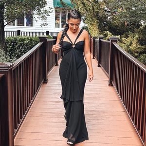 Black evening dress